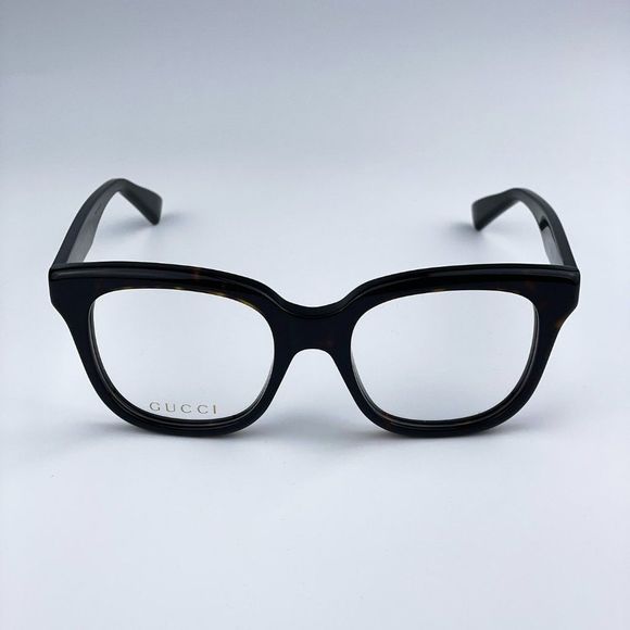 Gucci GG1173O 002 Eyeglasses Dark Havana Square Women - Picture 3 of 12